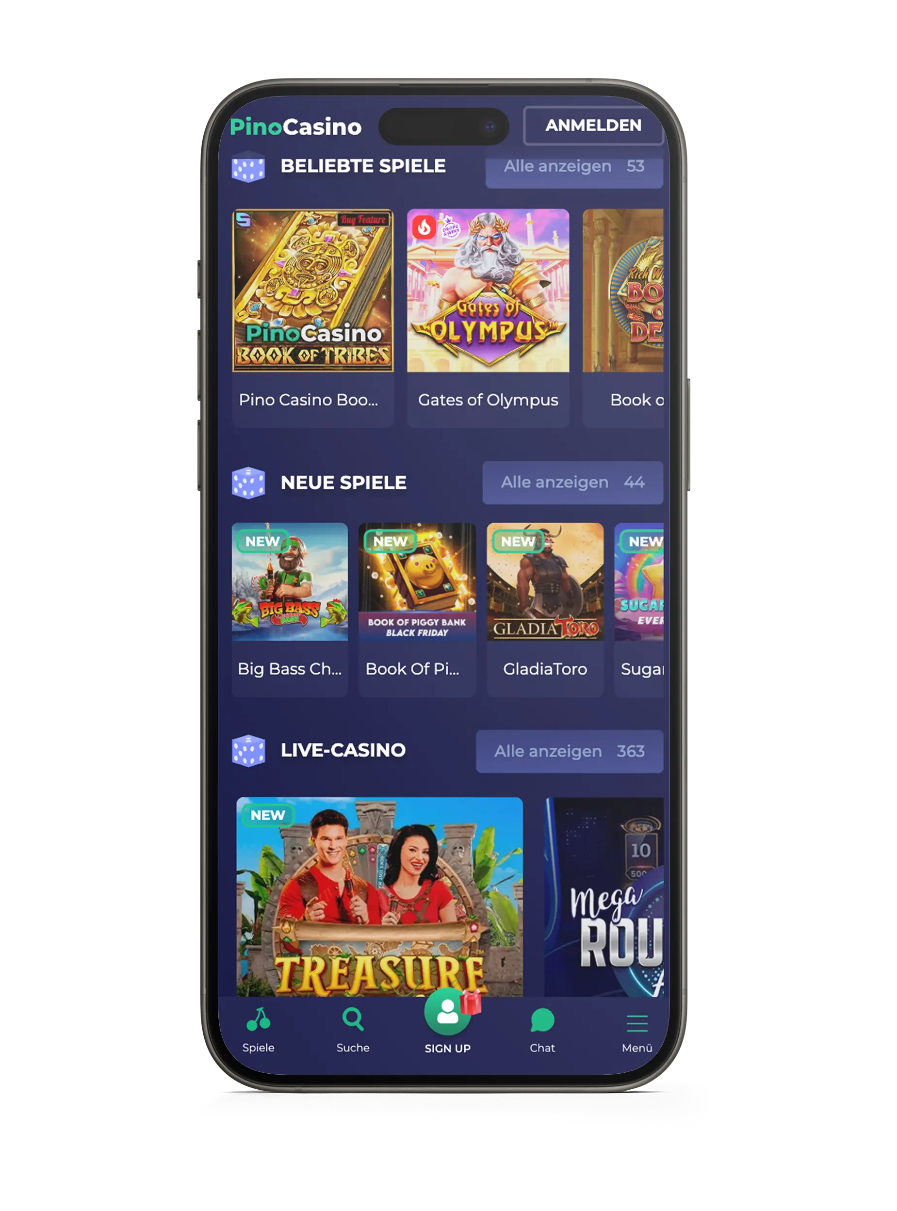 Pinocasino Mobile Games